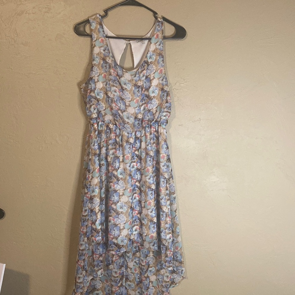 Floral High to Low Dress